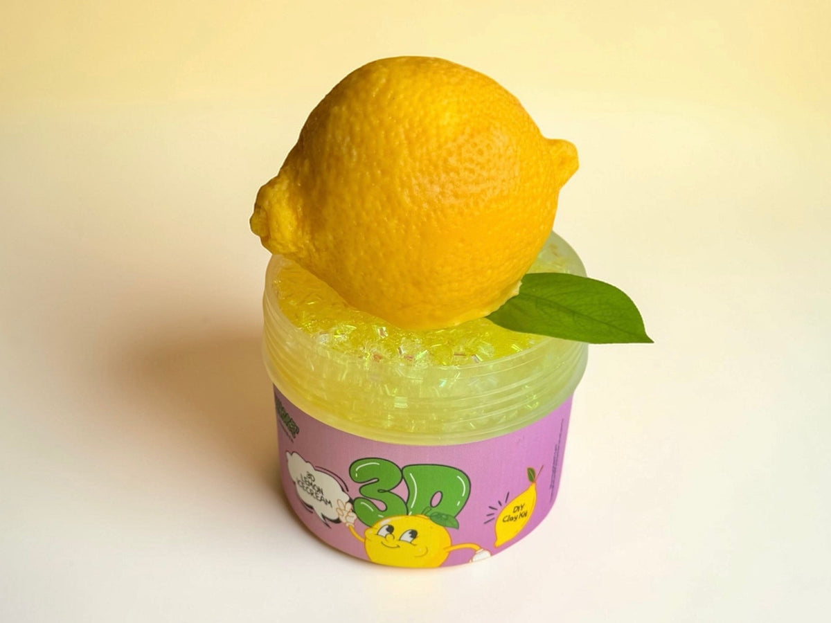 3D Lemon Ice Cream Slime – tanookislimes
