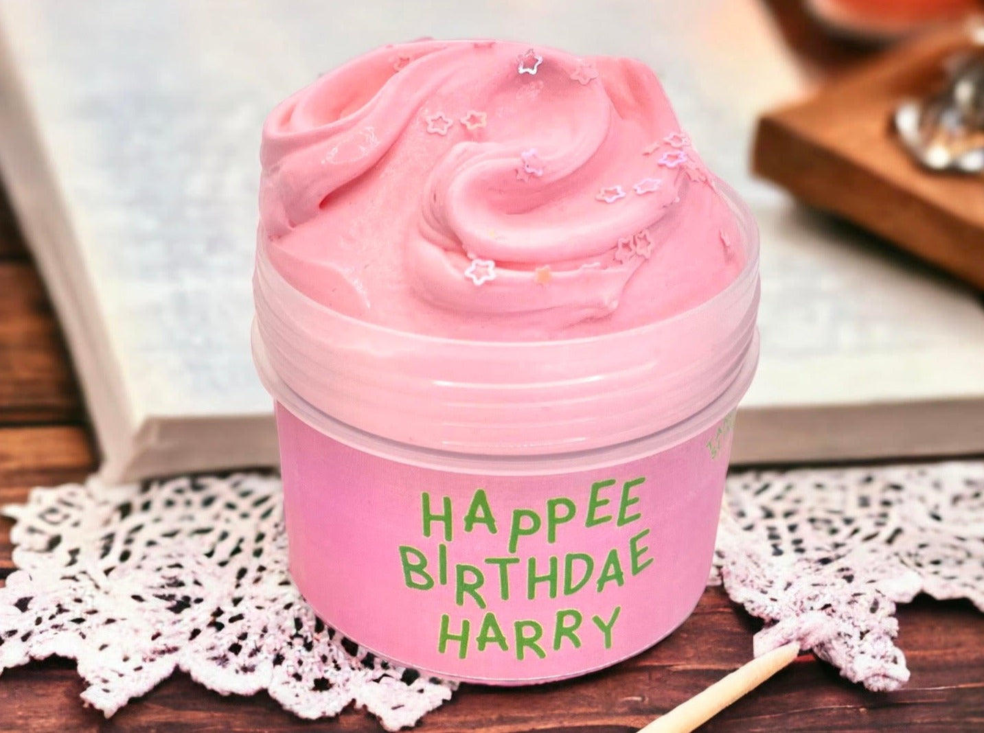 Harry Potter HAPPEE BIRTHDAE HARRY Birthday Cake Cookie Tin Box